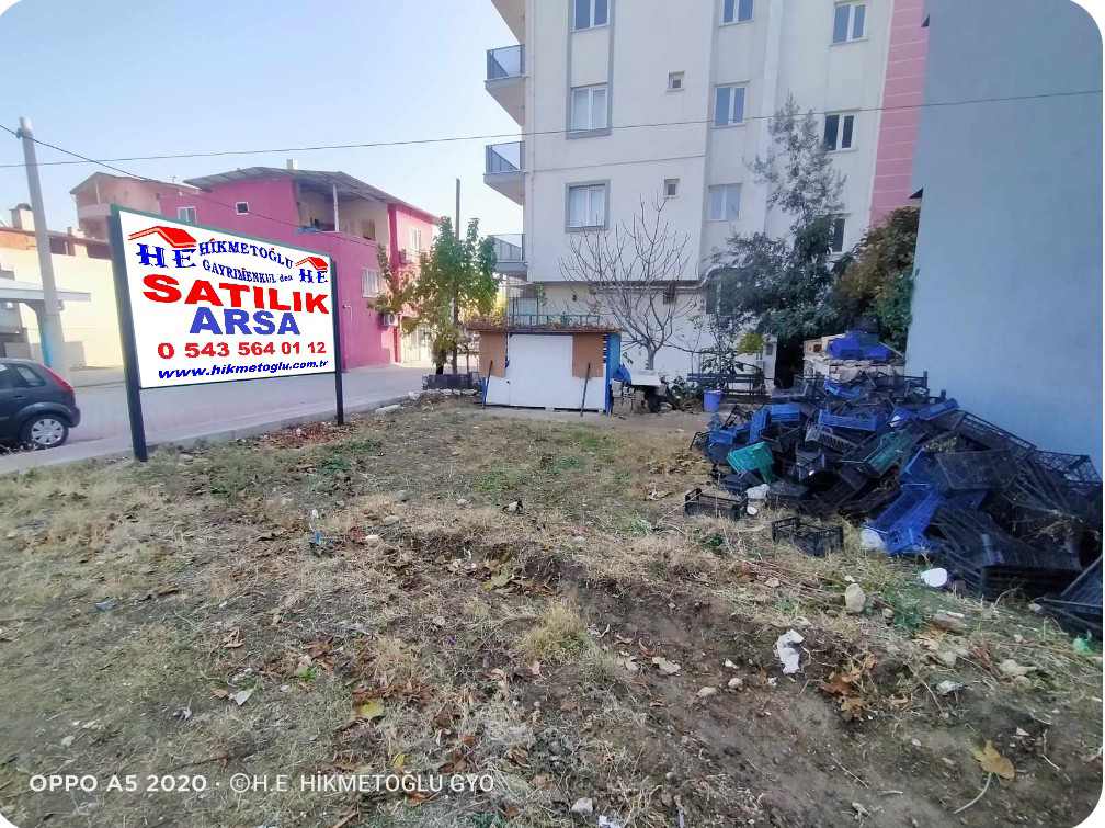 HİKMETOĞLU GAYRİMENKUL'DEN YEŞİLYURT MAH.SATILIK ARSA