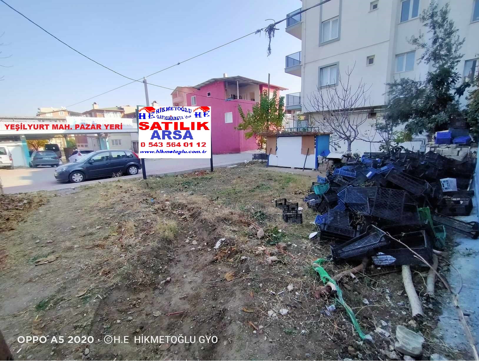 HİKMETOĞLU GAYRİMENKUL'DEN YEŞİLYURT MAH.SATILIK ARSA